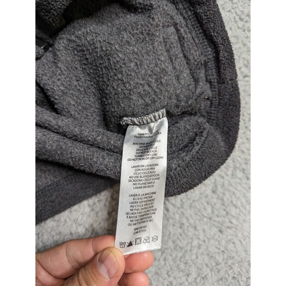 Calvin Klein Performance Fleece Jacket Womens Large Gray Long Sleeve Pockets Zip - Picture 9 of 14